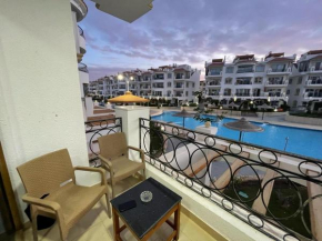 2-Bedroom Apartment on the Second Floor with a Balcony and amazing Pool View & Free Beach Access in Sharm Hills Resort